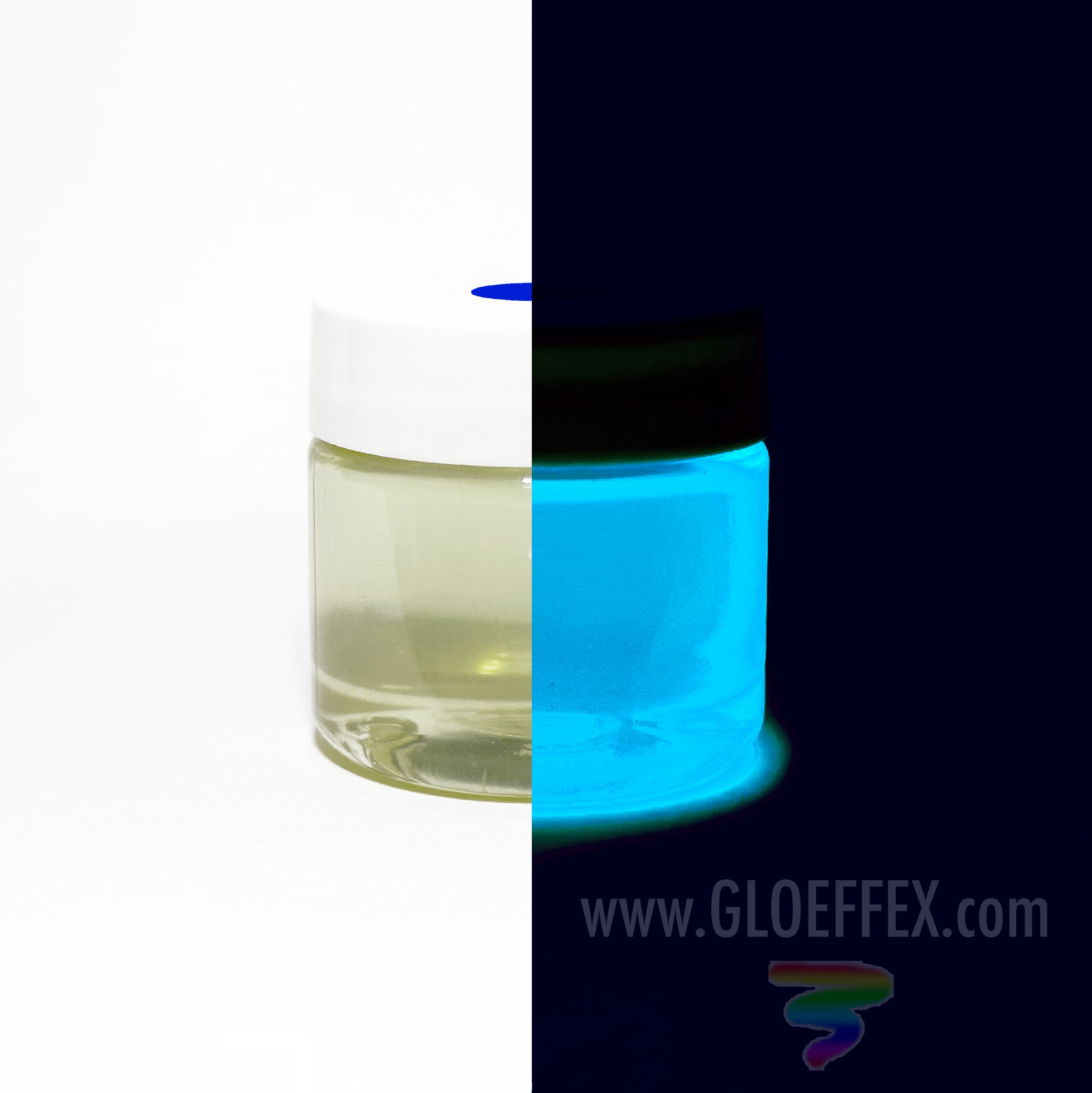 4 oz Invisible Ink Bottle Bright Cyan Blue UV Blacklight Reactive